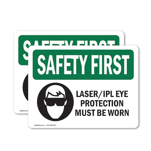 Signmission 3.5 in Height, 5 in Width, Vinyl Decal, Rectangle OS-2PACK-SF-D-35-L-10667 - main